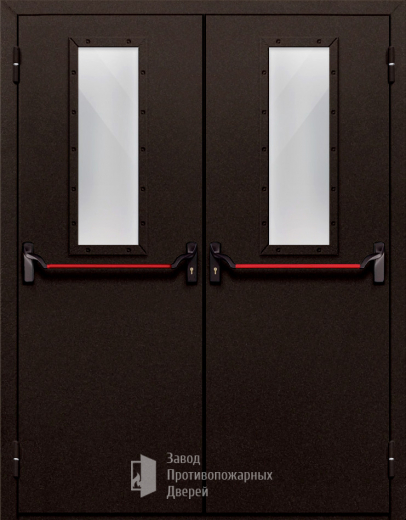 Фото двери «Двупольная со стеклом и антипаникой №610» в Электрогорску