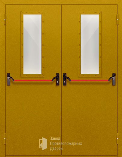 Фото двери «Двупольная со стеклом и антипаникой №65» в Электрогорску