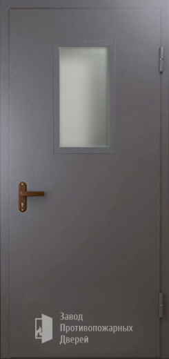 Фото двери «Техническая дверь №4 однопольная со стеклопакетом» в Электрогорску