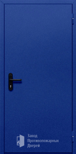 Фото двери «Однопольная глухая (синяя)» в Электрогорску