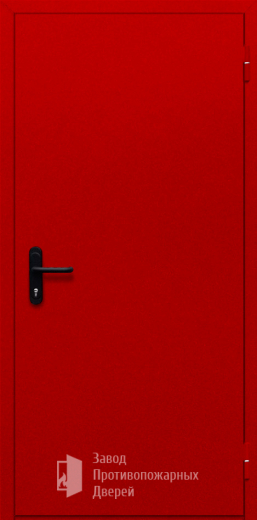 Фото двери «Однопольная глухая (красная)» в Электрогорску