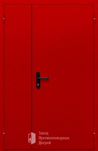 Фото двери «Полуторная глухая (красная)» в Электрогорску