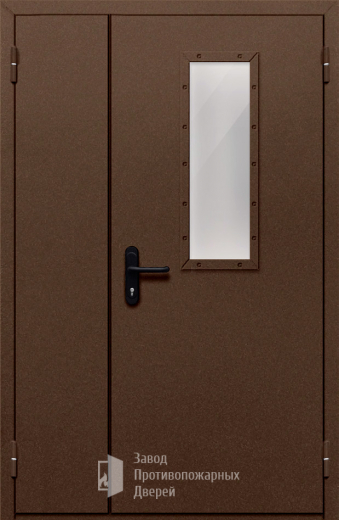 Фото двери «Полуторная со стеклом №28» в Электрогорску