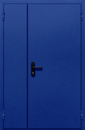 Фото двери «Полуторная глухая (синяя)» в Электрогорску