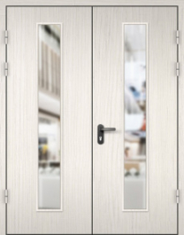 Фото двери «МДФ двупольная со стеклом №22» в Электрогорску
