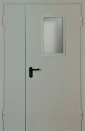 Фото двери «Полуторная со стеклом EI-30» в Электрогорску