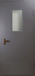 Фото двери «Техническая дверь №4 однопольная со стеклопакетом» в Электрогорску