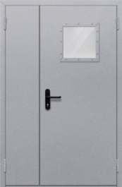 Фото двери «Полуторная со стеклопакетом» в Электрогорску