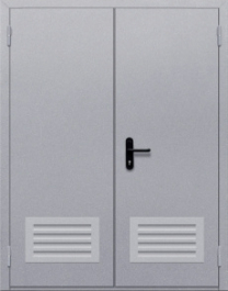 Фото двери «Двупольная с решеткой» в Электрогорску