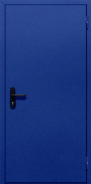 Фото двери «Однопольная глухая (синяя)» в Электрогорску